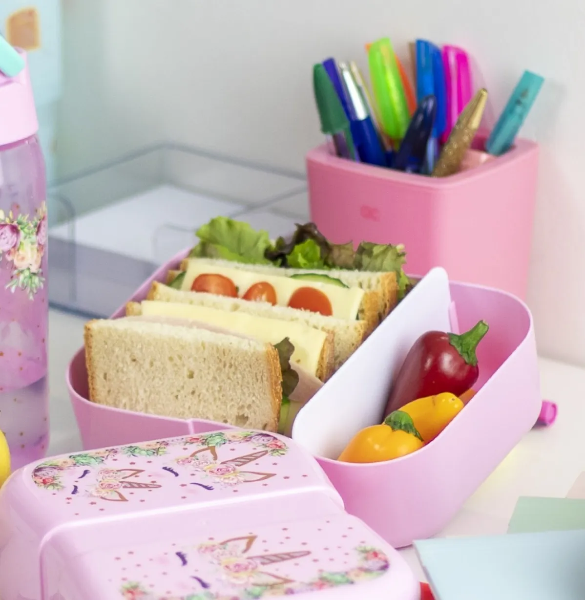 Lunchbox met verschillende vakjes